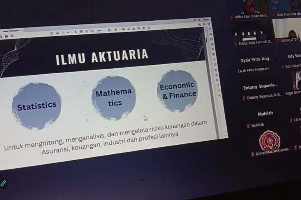Prodi Sains Aktuaria Universitas Muhammadiyah Bogor Raya dan President University Diskusikan Prospek Aktuaris 